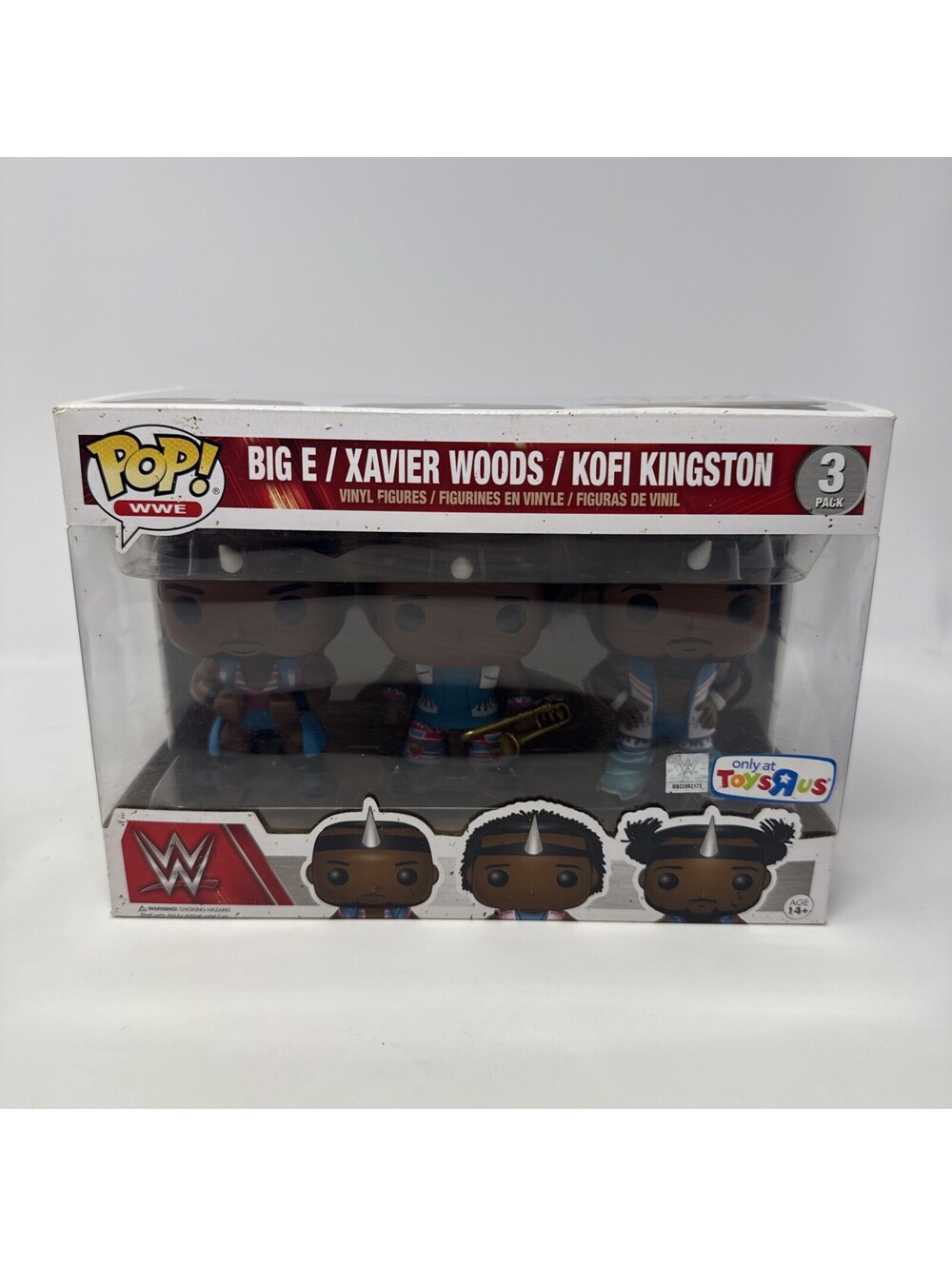 Funko POP! WWE: The New Day 3 Pack (Toys R Us Exclusive) Kofi Xavier Woods Big E